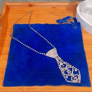 Bling necktie necklace